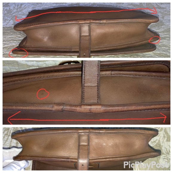 Vintage 70’s NYC Coach Saddle Pouch Large # 9585 in Saddle Brown - Picture 9 of 16